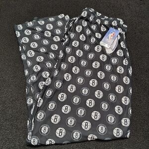 Concepts Sport Adult Brooklyn Nets Sleep Pants Pajamas Men's 2XL Black White NWT